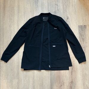 Women’s black Figs scrub jacket